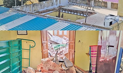 இடிந்து கிடக்கும் வீடு