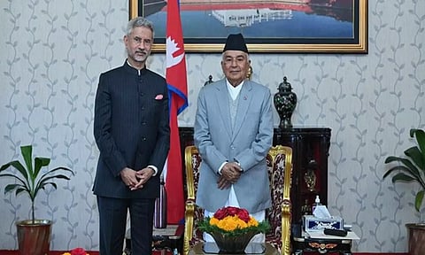 நேபாள அதிபர் மற்றும் பிரதமருடன் வெளியுறவுத்துறை மந்திரி ஜெய்சங்கர் சந்திப்பு
