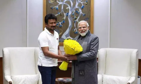 பிரதமர் மோடியை சந்தித்தார் அமைச்சர் உதயநிதி ஸ்டாலின்