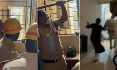 அடுக்குமாடி குடியிருப்பில் சமையல் கியாசை திறந்து குழந்தையுடன் தீ குளித்து தற்கொலைக்கு முயன்ற பெண்