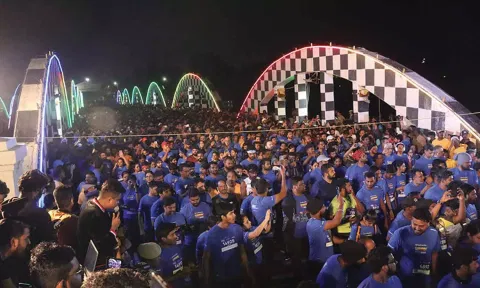 சென்னையில் நடந்த மாரத்தான் ஓட்டத்தில் 22 ஆயிரம் பேர் பங்கேற்பு