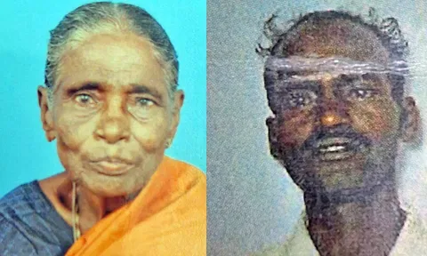 கொலை செய்யப்பட்ட சிவந்திப்பூ- கைது செய்யப்பட்ட  முருகன்.