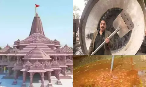 அயோத்தி கோவில் கும்பாபிஷேகத்துக்கு 7 ஆயிரம் கிலோ எடையில் பிரமாண்டமான 'ராமர் அல்வா'