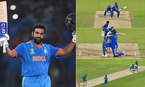 டி20-யில் 5-வது சதம்.. ஒரே போட்டியில் 2 பேரின் சாதனைகளை முறியடித்த ரோகித்