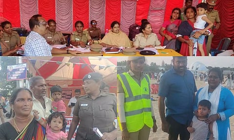 கடற்கரையில் குழந்தைகள் காணாமல் போனதால் பரபரப்பு: கழுத்தில் மாட்டப்பட்ட அடையாள அட்டையால் உடனடியாக மீட்பு