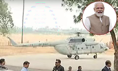 ஸ்ரீரங்கத்தில் சாமி தரிசனத்தை முடித்துக்கொண்டு ராமேஸ்வரம் புறப்பட்டார் பிரதமர் மோடி