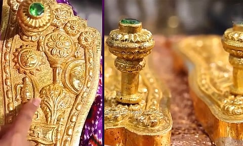 தெலுங்கானாவில் இருந்து அயோத்தி ராமருக்கு தங்க பாதம்