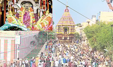 ஸ்ரீரங்கம் ரெங்கநாதர் கோவிலில் தை திருவிழா தேரோட்டம்