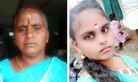 உளுந்தூர்பேட்டை அருகே கார் மீது பஸ் மோதி தாய் - மகள் பலி