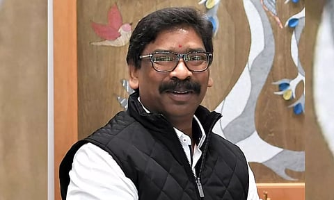 ஜார்கண்ட் முதல்வர் ஹேமந்த் சோரன் ராஞ்சி இல்லத்திற்கு வருகை