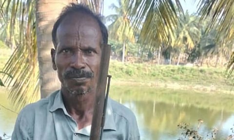 நாட்டுத்துப்பாக்கி வைத்து வன விலங்குகளை வேட்டையாடியவர் கைது