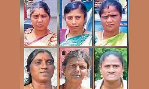 மண்சரிவில் சிக்கி பலியான பெண்கள்.