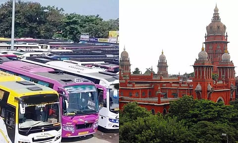 கோயம்பேட்டில் பயணிகளை ஏற்றி, இறக்கலாம் - சென்னை உயர்நீதிமன்றம் உத்தரவு