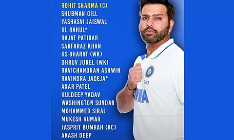 இங்கிலாந்துக்கு எதிரான எஞ்சிய 3 டெஸ்ட் போட்டி: இந்திய அணி அறிவிப்பு