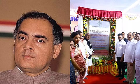 தெலுங்கானா தலைமைச் செயலகத்தில் ராஜீவ் காந்தி சிலை வைக்க எதிர்ப்பு