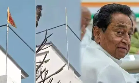 ஜெய்ஸ்ரீராம் கொடியை அகற்றிய கமல்நாத்: பாஜகவுக்கு தாவும் வதந்திக்கு முற்றுப்புள்ளி?
