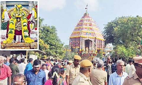 மாசி மகம்: வேதாரண்யேஸ்வரர் கோவில் தேரோட்டம் கோலாகலம்