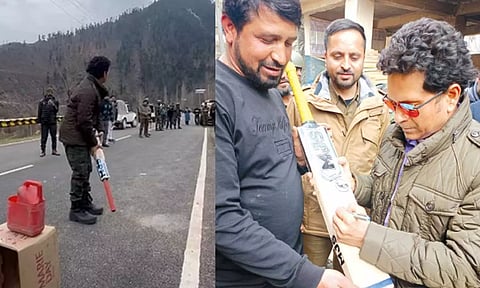 காஷ்மீரில் ஸ்ட்ரீட் கிரிக்கெட் விளையாடிய சச்சின் - வைரலாகும் வீடியோ