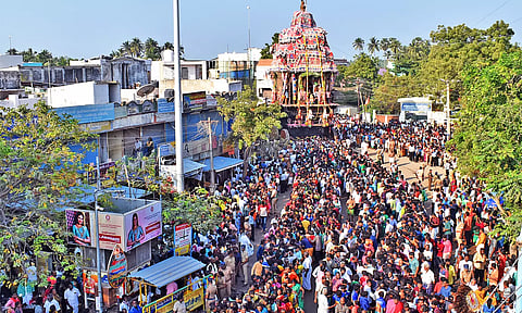 திருச்செந்தூர் சுப்பிரமணிய சுவாமி கோவில் மாசித்திருவிழா தேரோட்டம்