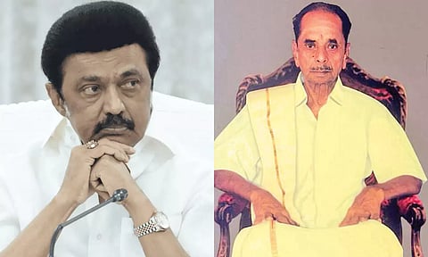 அமைச்சர் மு.பெ.சாமிநாதனின் தந்தை மறைவு: முதலமைச்சர் இரங்கல்