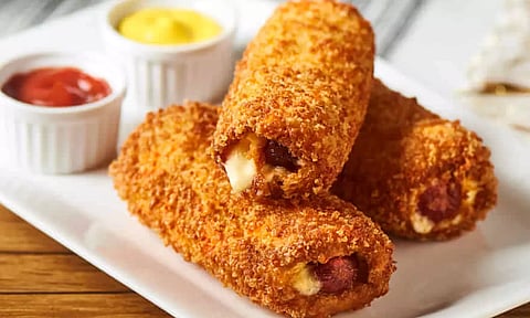 யம்மியான சீஸ் சிக்கன் பிரெட் ரோல்