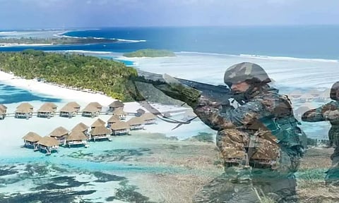 முதல் கட்டமாக மாலத்தீவில் இருந்து இந்திய ராணுவம் வெளியேறியது