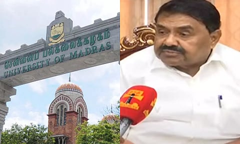 சென்னை பல்கலைக்கழக பிரச்சனை: அமைச்சர் ராஜகண்ணப்பன் விளக்கம்