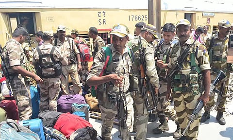 பாராளுமன்ற தேர்தல் பாதுகாப்புக்கு 15 கம்பெனி துணை ராணுவ படை இன்று தமிழகம் வந்தது