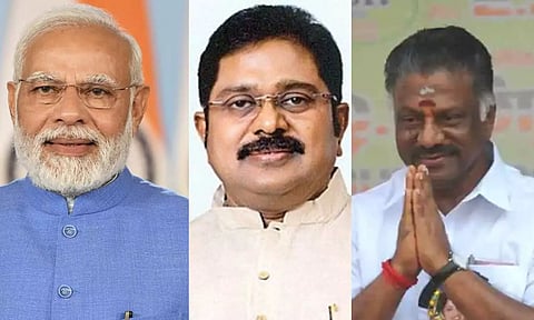 பா.ஜ.க கூட்டணியில் ஓ.பன்னீர்செல்வம், டி.டி.வி.தினகரனுக்கு தலா 5 தொகுதிகள் ஒதுக்க முடிவு