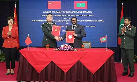 ஒப்பந்தம் கையெழுத்தானது: மாலத்தீவுக்கு சீனா ராணுவ உதவி