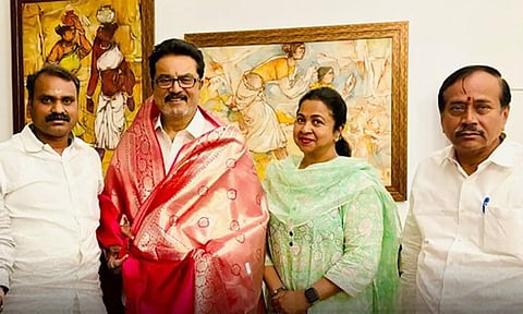 பா.ஜ.கவுடன் இணைந்து கூட்டணி அமைத்தார் ச.ம.க தலைவர் சரத்குமார்