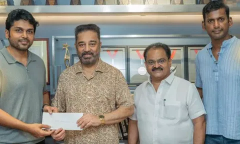 தென்னிந்திய நடிகர் சங்க கட்டடத்திற்கு ரூ.1 கோடி நிதி வழங்கினார் கமல்ஹாசன்