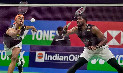 பிரெஞ்சு ஓபன் பேட்மிண்டன்: இறுதிப் போட்டிக்கு முன்னேறிய சாத்விக்- சிராக் ஜோடி