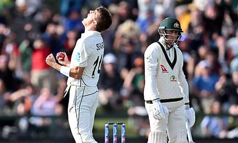 நியூசிலாந்துக்கு எதிரான டெஸ்ட்: 3-ம் நாள் முடிவில் ஆஸ்திரேலியா 4 விக்கெட்டுகளை இழந்து திணறல்