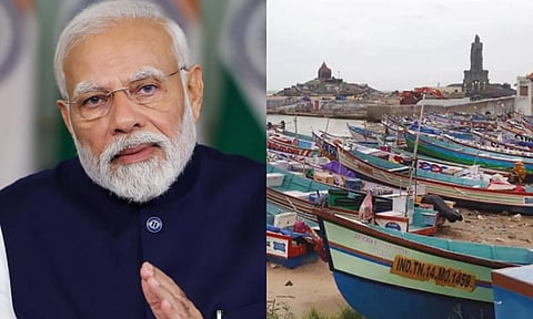 பிரதமர் மோடி வருகை எதிரொலி: மீனவர்கள் கடலுக்கு செல்ல தடை