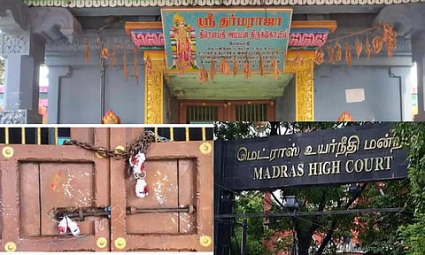 திரவுபதி அம்மன் கோயிலை தினசரி பூஜைகளுக்காக மட்டும் திறக்கலாம்: சென்னை உயர் நீதிமன்றம்