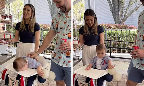 வைரலான குழந்தையின் பிறந்தநாள் கொண்டாட்டம்