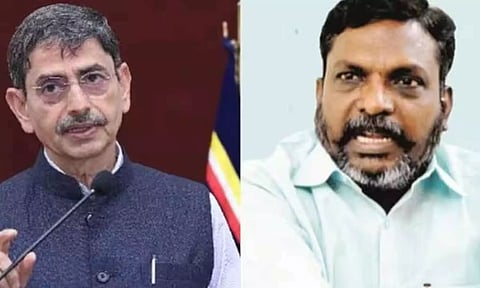 தமிழக கவர்னர் ஆர்.என்.ரவியை பதவி நீக்கம் செய்ய வேண்டும்- ஜனாதிபதிக்கு தொல்.திருமாவளவன் கோரிக்கை