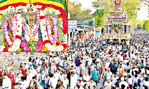 பழனி முருகன் கோவிலில் பங்குனி உத்திர தேரோட்டம்