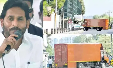 முதல் மந்திரி அலுவலகத்துக்கு மர்மமாக வந்த கண்டெய்னர் லாரி- கட்டு கட்டாக பணம் இருந்ததாக குற்றச்சாட்டு