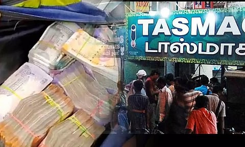 டாஸ்மாக் ஊழியரிடம் ரூ.4.48 லட்சம் பறிமுதல்: தேர்தல் பறக்கும் படை நடவடிக்கை