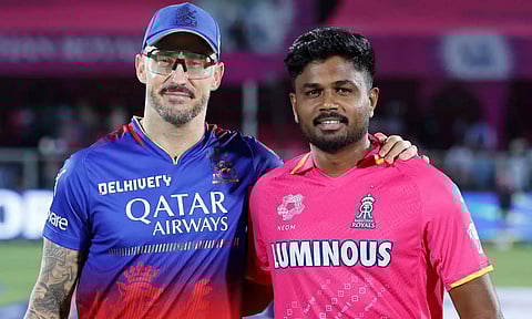 ஆர்சிபி-க்கு எதிராக ராஜஸ்தான் ராயல்ஸ் டாஸ் வென்று பந்து வீச்சு தேர்வு