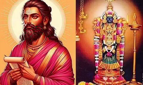 காளமேக புலவர் மேல் தாம்பூல எச்சிலை உமிழ்ந்த அன்னை