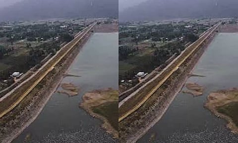 30 அடி கொள்ளளவு கொண்ட பெரும்பள்ளம் அணை நீரின்றி வறண்டது