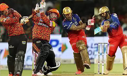 சின்னசாமி மைதானத்தில் சிக்சர் மழை- உலக சாதனை படைத்த ஆர்சிபி- ஐதராபாத் போட்டி