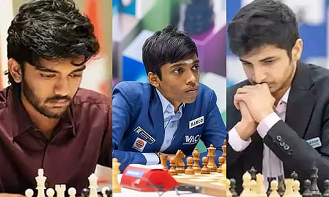 கேண்டிடேட் செஸ் போட்டி: 11-வது சுற்றில் குகேஷ் டிரா- பிரக்ஞானந்தா, விதித் குஜராத்தி தோல்வி