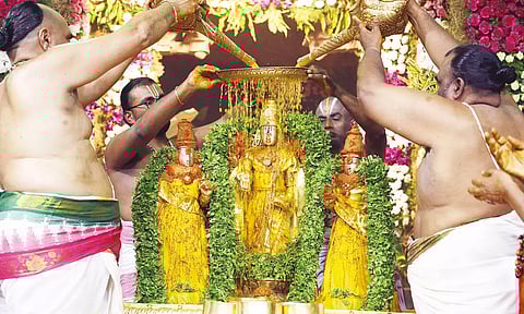 திருப்பதி ஏழுமலையான் கோவிலில் வசந்தோற்சவம் தொடங்கியது