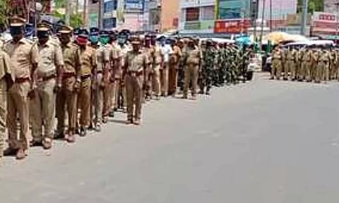 திருப்பூரில் தேர்தல் பணியில் ஈடுபட்ட துணை ராணுவ வீரர்கள் தெலுங்கானா புறப்பட்டு சென்றனர்