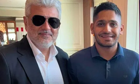 'தல' அஜித் உடன் சிஎஸ்கே வீரர் துஷார் தேஷ்பாண்டே