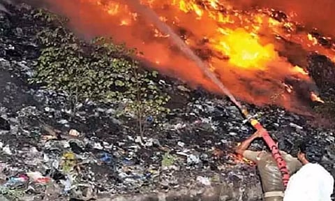 பெருங்குடி, கொடுங்கையூர் குப்பை கிடங்குகள் தீப்பற்றி எரியாமல் தடுக்க பாதுகாப்பு நடவடிக்கை